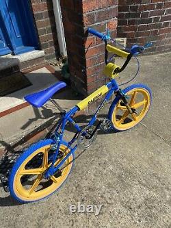 Raleigh Burner Mk2 Vintage Made In England Old School BMX Mag Tuff Blue Burner