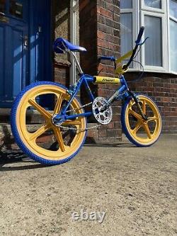 Raleigh Burner Mk2 Vintage Made In England Old School BMX Mag Tuff Blue Burner