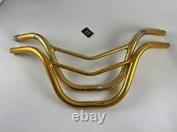 Raleigh Mk1 Ultra Burner Koizumi Handlebar Bars Old School BMX 1983 Alloy Gold