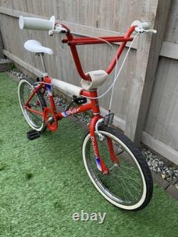 Raleigh Styler BMX 20 Inch Survivor Old School Burner. Red And White