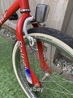 Raleigh Styler BMX 20 Inch Survivor Old School Burner. Red And White