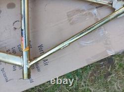 Raleigh Super Burner Bmx Mk2 Mk 2 Frame Old Rare Vintage 1980's Gold