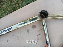 Raleigh Super Burner Bmx Mk2 Mk 2 Frame Old Rare Vintage 1980's Gold