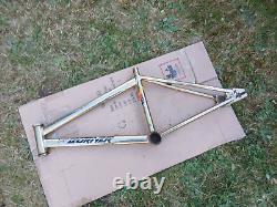 Raleigh Super Burner Bmx Mk2 Mk 2 Frame Old Rare Vintage 1980's Gold
