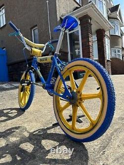 Raleigh Tuff Burner Mk1 83 Vintage Made In England Old School BMX mag blue tuff