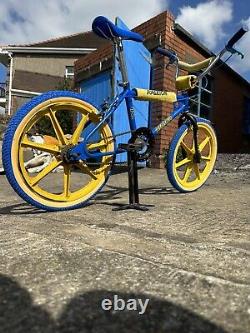 Raleigh Tuff Burner Mk1 83 Vintage Made In England Old School BMX mag blue tuff