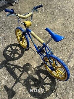 Raleigh Tuff Burner Mk1 83 Vintage Made In England Old School BMX mag blue tuff