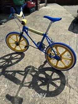 Raleigh Tuff Burner Mk1 83 Vintage Made In England Old School BMX mag blue tuff