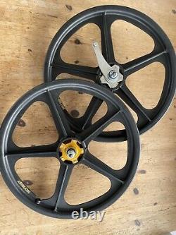 Rare One Off Skyway Graphite Tuff Wheels With NOS Suntour Coaster Old School BMX