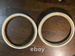 Rare Vintage 1987 Odyssey Barefeet Tires White 20x1.75 Old School BMX GT Haro