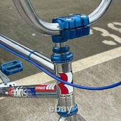 Robinson c1995 SST Custom Old School BMX Bike Chrome / Blue GT Dia-Compe A'ME