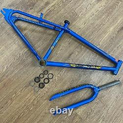 SE Bikes OM Flyer 2020 Old School BMX Wheelie Frameset 26 Inch Blue Ex Display