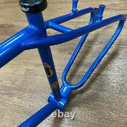 SE Bikes OM Flyer 2020 Old School BMX Wheelie Frameset 26 Inch Blue Ex Display