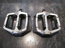 SHIMANO DX BMX PEDALS OLD SCHOOL BMX PEDALS VINTAGE BMX BLACK 1/2 80s ORIGINAL