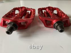 SHIMANO SX PEDALS 1/2 Old School Bmx Pedals RED PD-MX15