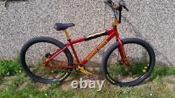S. E Racing 2021 Monster Ripper in Atomic Red 29 BMX Old School Cruiser