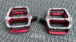 Shimano DX Pedals Old School BMX 9/16 Red OG Genuine 80's