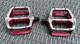 Shimano Dx Pedals Old School Bmx 9/16 Red Og Genuine 80's