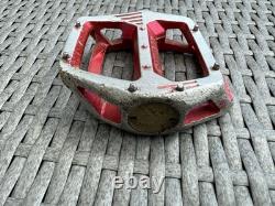 Shimano DX Pedals Old School BMX 9/16 Red OG Genuine 80's
