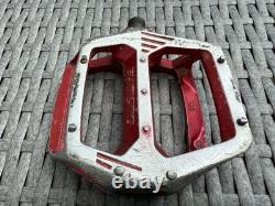 Shimano DX Pedals Old School BMX 9/16 Red OG Genuine 80's