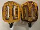 Shimano Gold Pd-mx15 9/16 Pedals Old School Bmx Gt Vintage Retro No Box