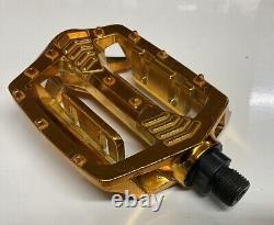 Shimano Gold Pd-mx15 9/16 Pedals Old School Bmx Gt Vintage Retro No Box