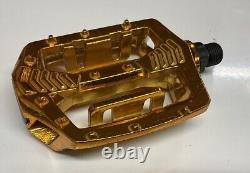 Shimano Gold Pd-mx15 9/16 Pedals Old School Bmx Gt Vintage Retro No Box