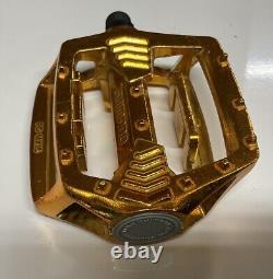 Shimano Gold Pd-mx15 9/16 Pedals Old School Bmx Gt Vintage Retro No Box
