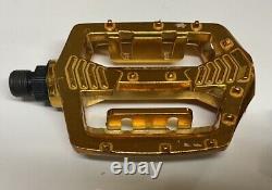 Shimano Gold Pd-mx15 9/16 Pedals Old School Bmx Gt Vintage Retro No Box