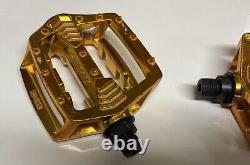 Shimano Gold Pd-mx15 9/16 Pedals Old School Bmx Gt Vintage Retro No Box