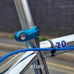 Skyway T/A 20 Inch Custom Old School BMX Bike Chrome / Blue