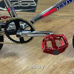 Skyway T/A Custom Old School BMX Bike Chrome / Black / Red Tuff Wheels