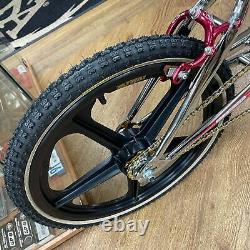 Skyway T/A Custom Old School BMX Bike Chrome / Black / Red Tuff Wheels