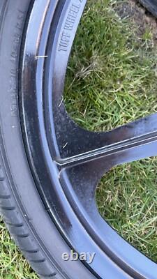 Skyway Tuff 2 Old School BMX Mag Wheels 20 Black With Tyres Tubes Very Good Set
