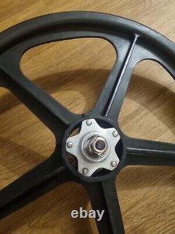 Skyway Tuff II Coaster Alloy Hubs Pair Black Vintage Old School BMX