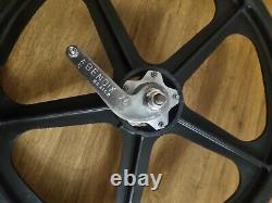 Skyway Tuff II Coaster Alloy Hubs Pair Black Vintage Old School BMX