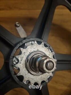 Skyway Tuff II Coaster Alloy Hubs Pair Black Vintage Old School BMX