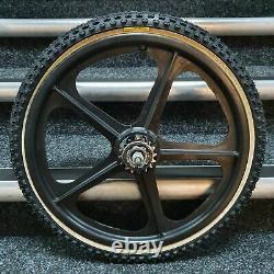 Skyway Tuff Old School BMX Wheels with Tioga Comp III Skinwall Tyres & 16T Pair