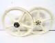 Skyway Tuff Wheels Ii Old School Bmx Bike Wheel Set Off White Used Marked Gc