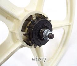 Skyway Tuff Wheels II Old School BMX Bike Wheel Set Off White Used Marked GC