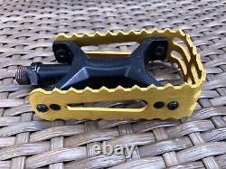 Skyway Ultralite Pedals, Old School, Vintage BMX Gold 9/16 Tuff