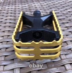 Skyway Ultralite Pedals, Old School, Vintage BMX Gold 9/16 Tuff