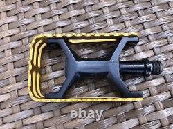 Skyway Ultralite Pedals, Old School, Vintage BMX Gold 9/16 Tuff