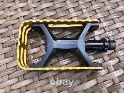 Skyway Ultralite Pedals, Old School, Vintage BMX Gold 9/16 Tuff