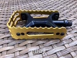 Skyway Ultralite Pedals, Old School, Vintage BMX Gold 9/16 Tuff