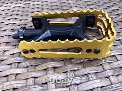 Skyway Ultralite Pedals, Old School, Vintage BMX Gold 9/16 Tuff