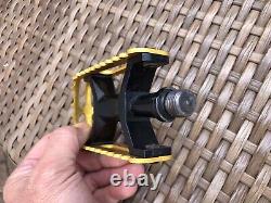 Skyway Ultralite Pedals, Old School, Vintage BMX Gold 9/16 Tuff
