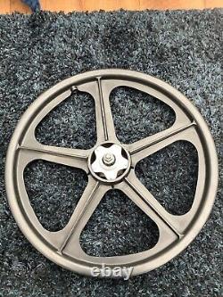 Skyway tuff 2 Alloy Hubs old school BMX Original Black Wheel set