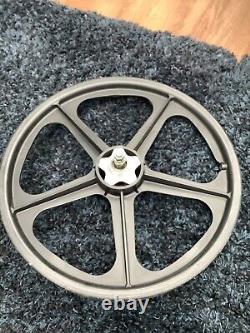 Skyway tuff 2 Alloy Hubs old school BMX Original Black Wheel set