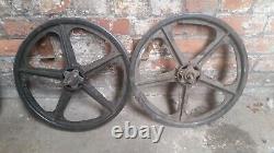 Skyway tuff 2 wheel set front and rear old school bmx
